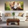 Imagem de Painel quadros mosaico cachorros e gatos(pet) med. 105x65 ps 2mm adesivo fosco borda infinita