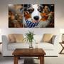 Imagem de Painel quadros mosaico cachorros e gatos(pet) med. 105x65 ps 2mm adesivo fosco borda infinita