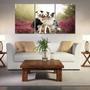 Imagem de Painel quadros mosaico cachorros e gatos(pet) med. 105x65 ps 2mm adesivo fosco borda infinita