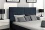 Painel Raissa 158 cm Suede Azul Marinho - Topázio Decor Imagem de Painel Raissa 158 cm Suede Azul Marinho