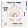 Imagem de Painel Redondo 3D Boho Elefante Tecido Sublimado 1,50M X