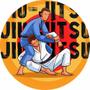 Imagem de Painel Redondo 3D Jiu-Jitsu Tecido Sublimado 1,50M X 1,50M