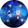 Imagem de Painel Redondo 3D Sublimado Astronauta E Galáxia Frd-2593