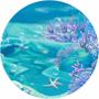 Imagem de Painel Redondo 3D Sublimado Fundo Do Mar Frd-3690