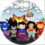 Imagem de Painel Redondo 3D Sublimado Herois Cute Frd-4380