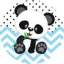 Imagem de Painel Redondo 3D Sublimado Panda Azul Frd-5215