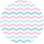 Imagem de Painel Redondo De Festa Chevron 150X150 - Chr01