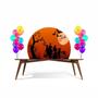 Imagem de Painel Redondo Do Halloween Em 3d Alta Qualidade 1,50x1,50