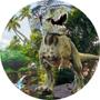 Imagem de Painel Redondo Tecido Sublimado 3D Dinossauro WRD-525