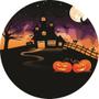 Imagem de Painel Redondo Tecido Sublimado 3D Halloween WRD-1861