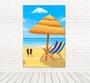 Imagem de Painel Retangular Tecido Sublimado 3D Praia 1,50 X 2,20 WRT-2641