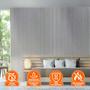 Imagem de Painel Ripado de Madeira Prime PVC Cambará Cinza Perfeito 2,9mX16cm