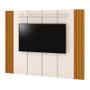 Imagem de Painel Ripado Para TV 75 Polegadas 2.40m Veyron 2.4 EDN Off White/Cedro