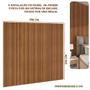 Imagem de Painel Ripado Placa 260 cm x 250 cm MDF E MDP Nature Linea Brasil