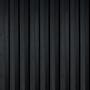 Imagem de Painel Ripado Wpc Interno Wave Cor: Preto 2,90m x 14cm (0,406m²)