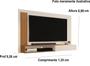Painel Sala De Estar P/ Tv Até 50" Nicho Decorativo Moderno Estante De Parede Math Off White Com Nature K7 Plus - Lojas K7 Imagem de Painel Sala De Estar P/ Tv Até 50" Nicho Decorativo Moderno Estante De Parede Math Off White Com Nature K7 Plus