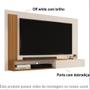 Imagem de Painel Sala De Estar Para TV Até 50" Estante De Parede Com Porta E Nicho Denver Cores G2 Plus