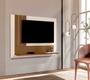 Imagem de Painel Sala Para TV até 43 Polegadas 5119 Smart - Off White / Nature - JM Casa dos Moveis