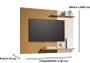 Imagem de Painel Sala TV Smart até 55 Polegadas Enzo com prateleiras Cor Nature / Off white - MJM Casa dos Moveis