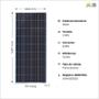 Imagem de Painel Solar 150W Policristalino Resun Solar - RS6E-150P