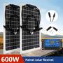 Imagem de Painel Solar Flexível De Alta Potência 30W-600W 12V Carregador De Bateria Dual USB 10A-100A