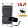 Imagem de Painel Solar Portátil 35W à Prova d'Água com USB - Ideal para Camping e Hiking