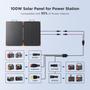 Imagem de Painel solar portátil ZOUPW 100W com controlador PWM 20A IP68