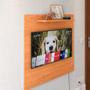 Imagem de Painel Star Tv 32 Polegadas Prateleira Superior Inferior 90x90 Decoração Multiuso Sala Estar Quarto Recepção Cinamomo - Lojas RPM