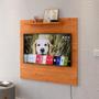 Imagem de Painel Star Tv 32 Polegadas Prateleira Superior Inferior 90x90 Decoração Multiuso Sala Estar Quarto Recepção Cinamomo - Lojas RPM