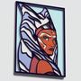 Imagem de Painel Star Wars Ahsoka Tano Em Camadas Mdf 29cm 3d