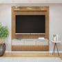 Imagem de Painel Suspenso Ripado 182,8 Cm com Nicho Vitória 1 Fita de Led 100% Mdf