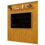 Imagem de Painel Tv 75 223cm Suspenso Ripado Noah D04 Cedro - Mpozenato