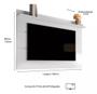 Imagem de Painel Vivare C 1 Prateleira 1.8 New Branco Acetinado Giga Moveis