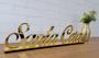 Imagem de Palavra Decorativa - Santa Ceia - Frase Espelhada Dourada