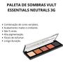 Imagem de Paleta de Sombras Vult Essentials Neutrals 3g