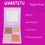 Imagem de Paleta Quarteto Contorno Blush Iluminador Ruby Rose Cor 2