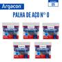 Imagem de Palha De Aço Número 0 Argacon Profissional Kit 5 Unidades