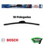 Imagem de Palheta Bosch Limpador Parabrisa 18" Polegadas Aerofit AF18 Original Encaixe Gancho