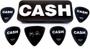 Imagem de Palheta Media Johnny Cash Bold Signature Cx C/6 Dunlop