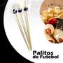 Imagem de Palito Para Petiscos Bambu Futebol Eco Friendly Com 20 Unidades SilverFestas