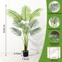 Imagem de Palmeira artificial Areca Aphighjoy de 4 pés com troncos e folhas