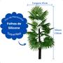 Imagem de Palmeira Artificial Leque Verde sem Vaso Decoração para Sala