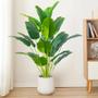 Imagem de Palmeira Tropical Artificial Grande (88cm) - 24 Folhas Realistas - Monstera e Strelitzia