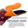 Imagem de Palmilha de Gel Conforto Anatomico com Memoria e Forro Antibacteriano Laranja