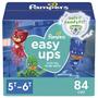 Imagem de Pampers Easy Ups Training Pants Boys and Girls, 5T-6T (Tamanho 7), 84 Count, Embalagem & Prints Podem Variar