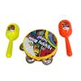 Imagem de Pandeiro Infantil Chocalho Baby Instrumentos Brinquedo Sensorial Educacional Maraca Interativo