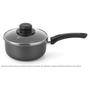 Imagem de Panela 18 Cm Aluminio Antiaderente Com Tampa de Vidro Linha Gourmet Preto Multiflon