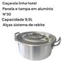 Imagem de PANELA CAÇAROLA 9,5L Nº30 EM ALUMINIO COM ALÇA LINHA HOTEL