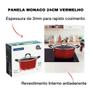 Imagem de Panela Caçarola Tramontina Antiaderente Monaco 24cm 4,5L Vermelho