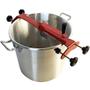 Imagem de Panela Caldeirão Misturadeira Manual 21 litros Saro de Aço Carbono para Doces e Salgados